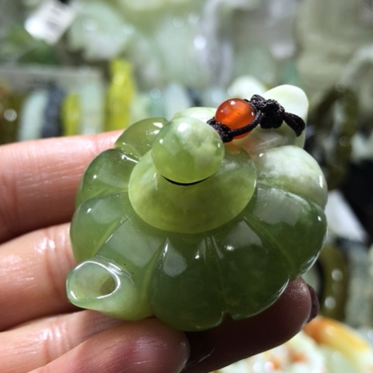 岫玉未镶嵌手把手把