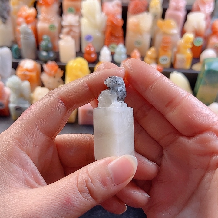 老挝石印石1.7厘米，包刻