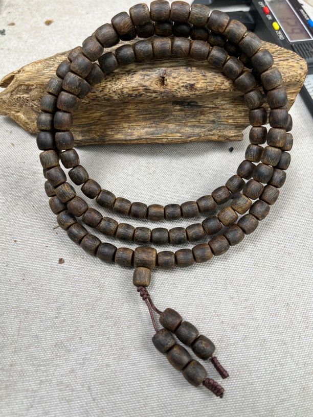 沉香奇楠紫奇虫漏留疤母鼓珠沉水多圈卡7-30克多样性发一条