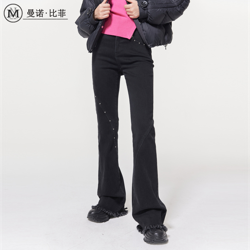 【白姐专属】美式显瘦牛仔喇叭裤MEFK143060