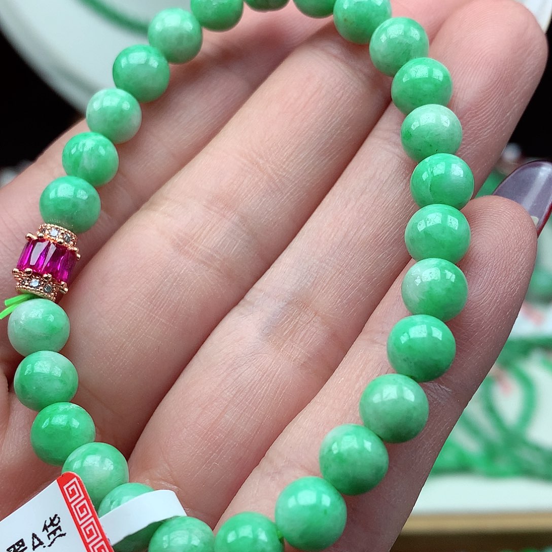 翡翠未镶嵌毛衣链翡翠