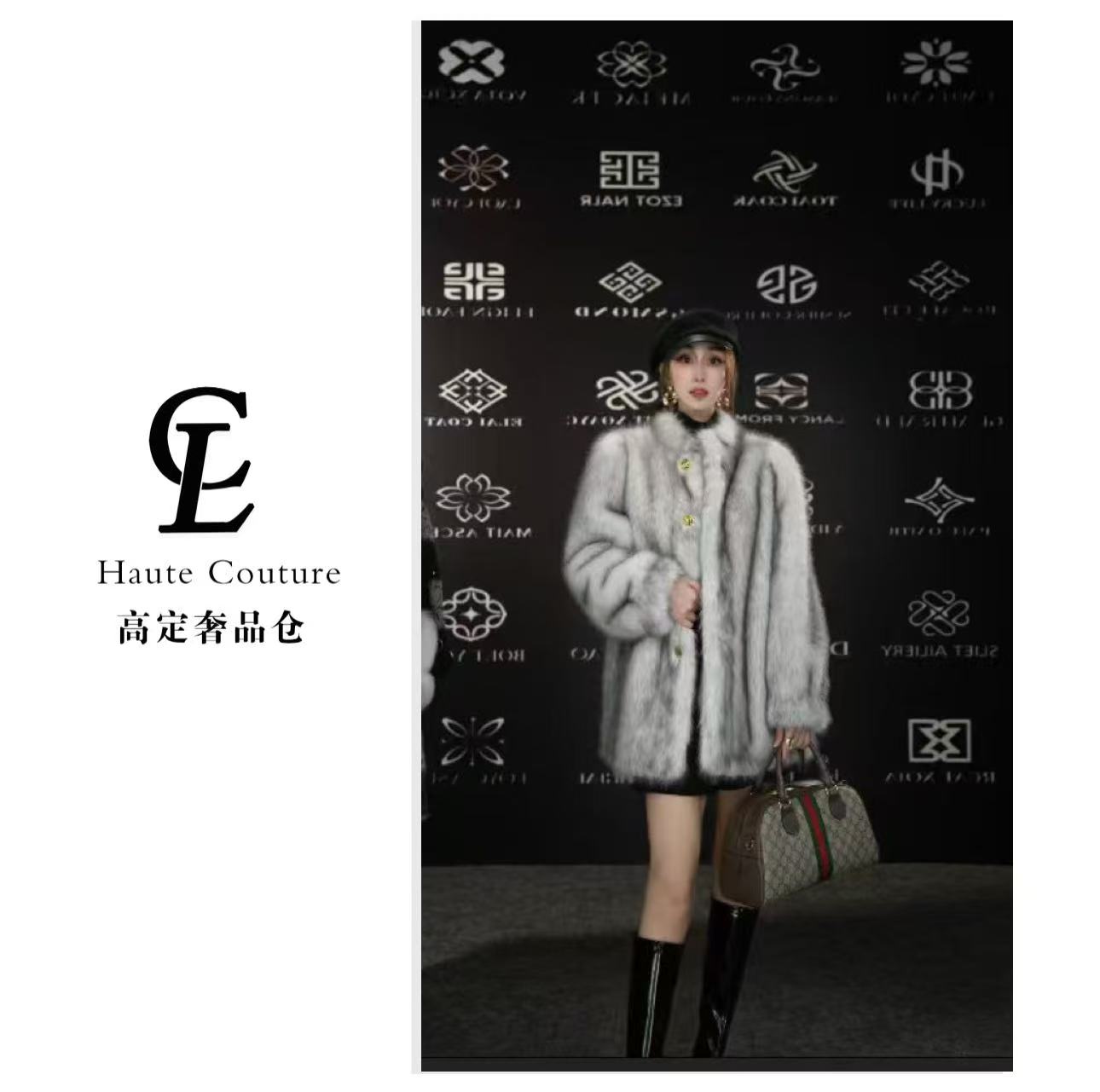 2025|SF|新款富家千金高版本仿托卡反差时髦立领毛毛外套