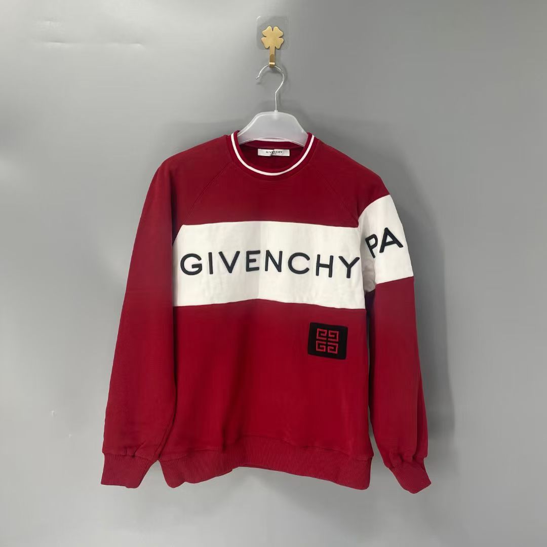 99新 Givenchy/纪梵希 葡萄籽奢潮/GIVENCHY红色卫衣/XS码
