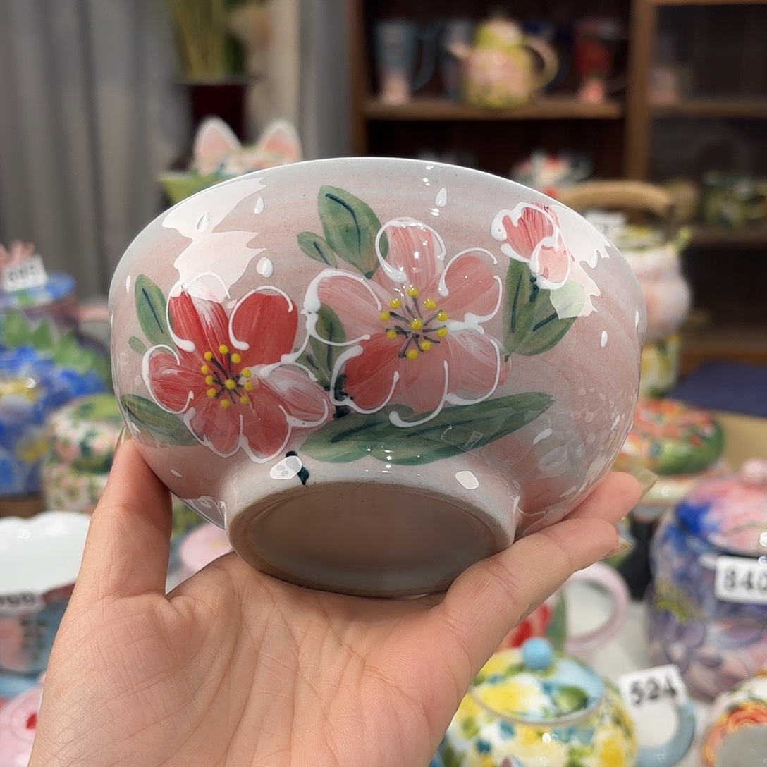 瓷片景德镇手绘高温釉下彩陶瓷茶具