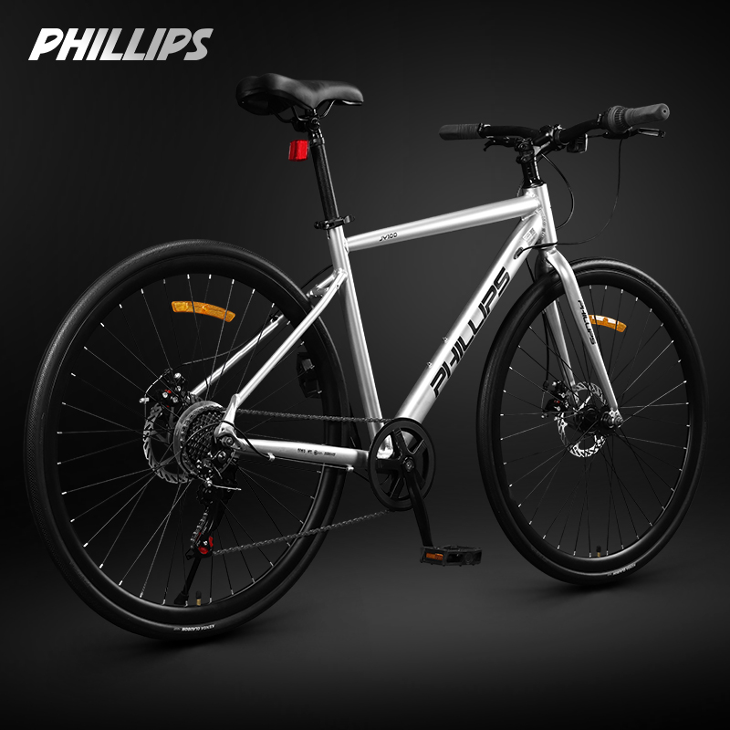 菲利普公路自行车成人禧玛诺变速女款男士上班代步学生骑行单车
