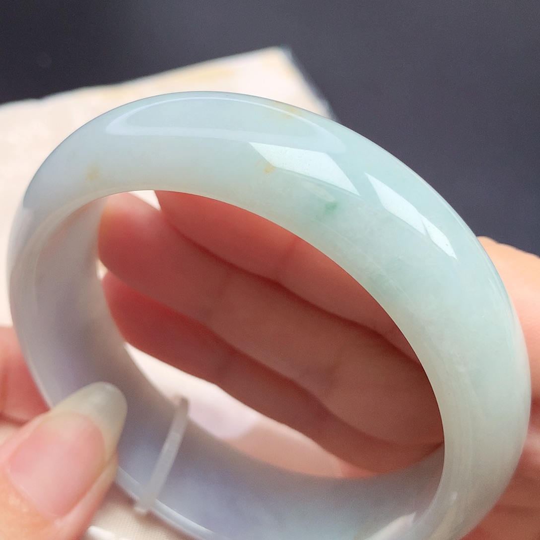 翡翠未镶嵌手镯57.4圈口