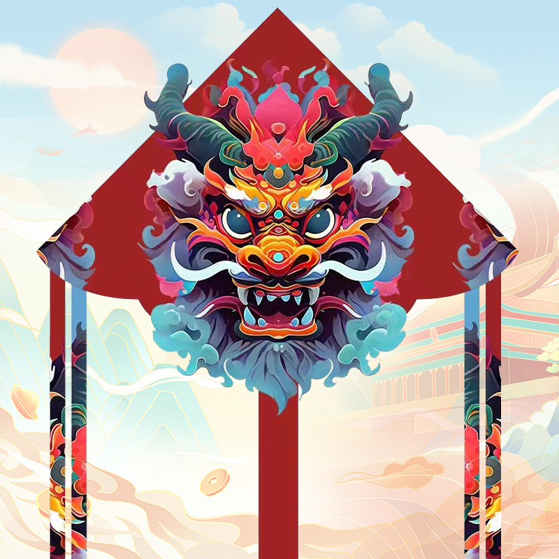 【龙头】2025新款龙年龙形国潮风网红儿童微风易飞成大人专用高档