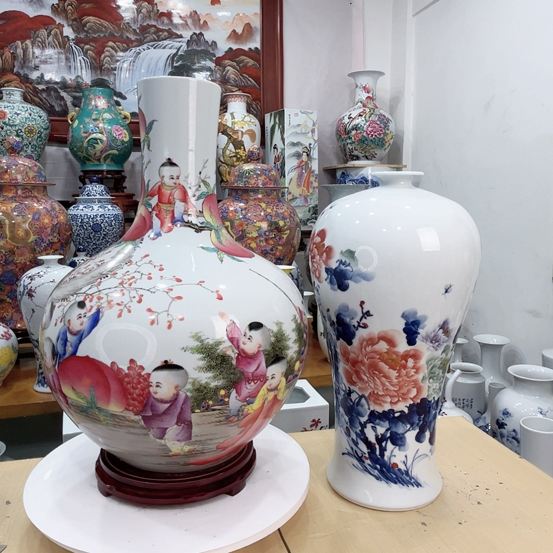 平***)摆件景德镇的陶瓷