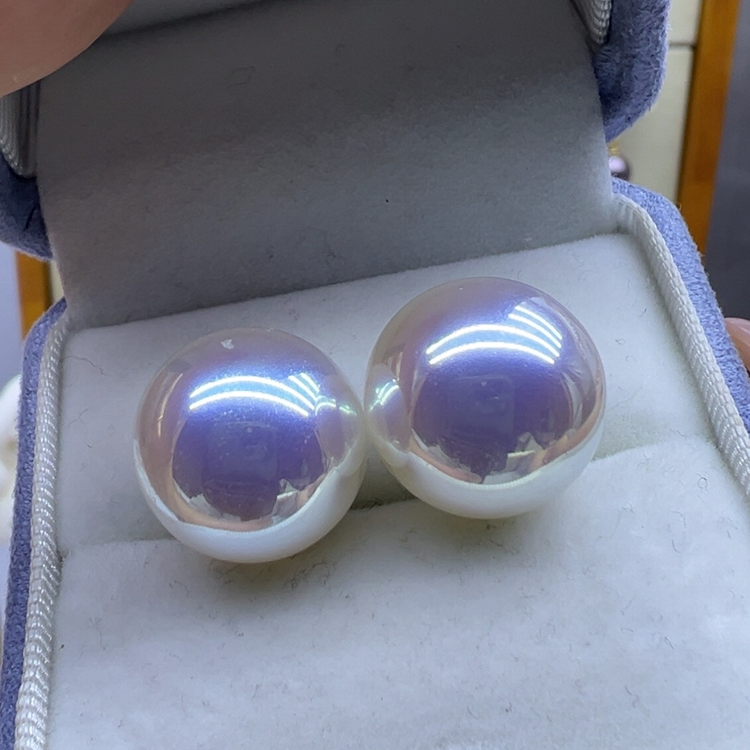 耳饰淡水珍珠银S925镶嵌