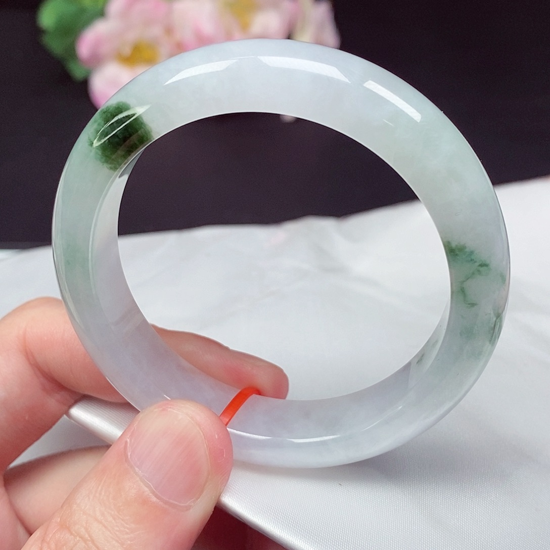 翡翠未镶嵌手镯54.8圈