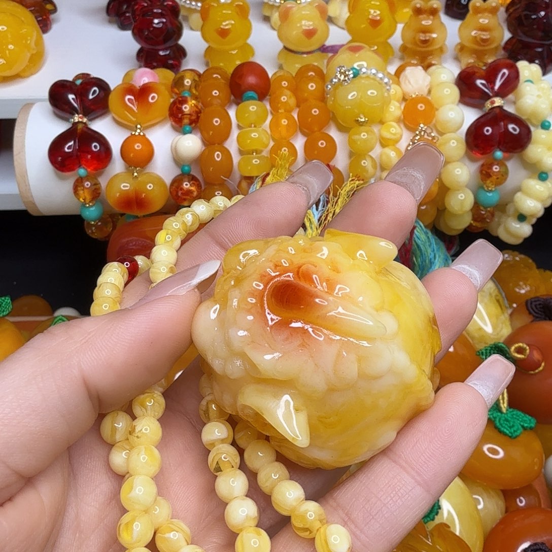 韩***）非金属貔貅毛衣链