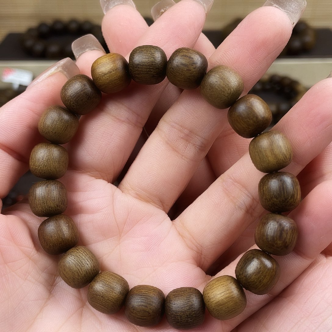 手串沉香越南芽庄白奇留疤料1.0