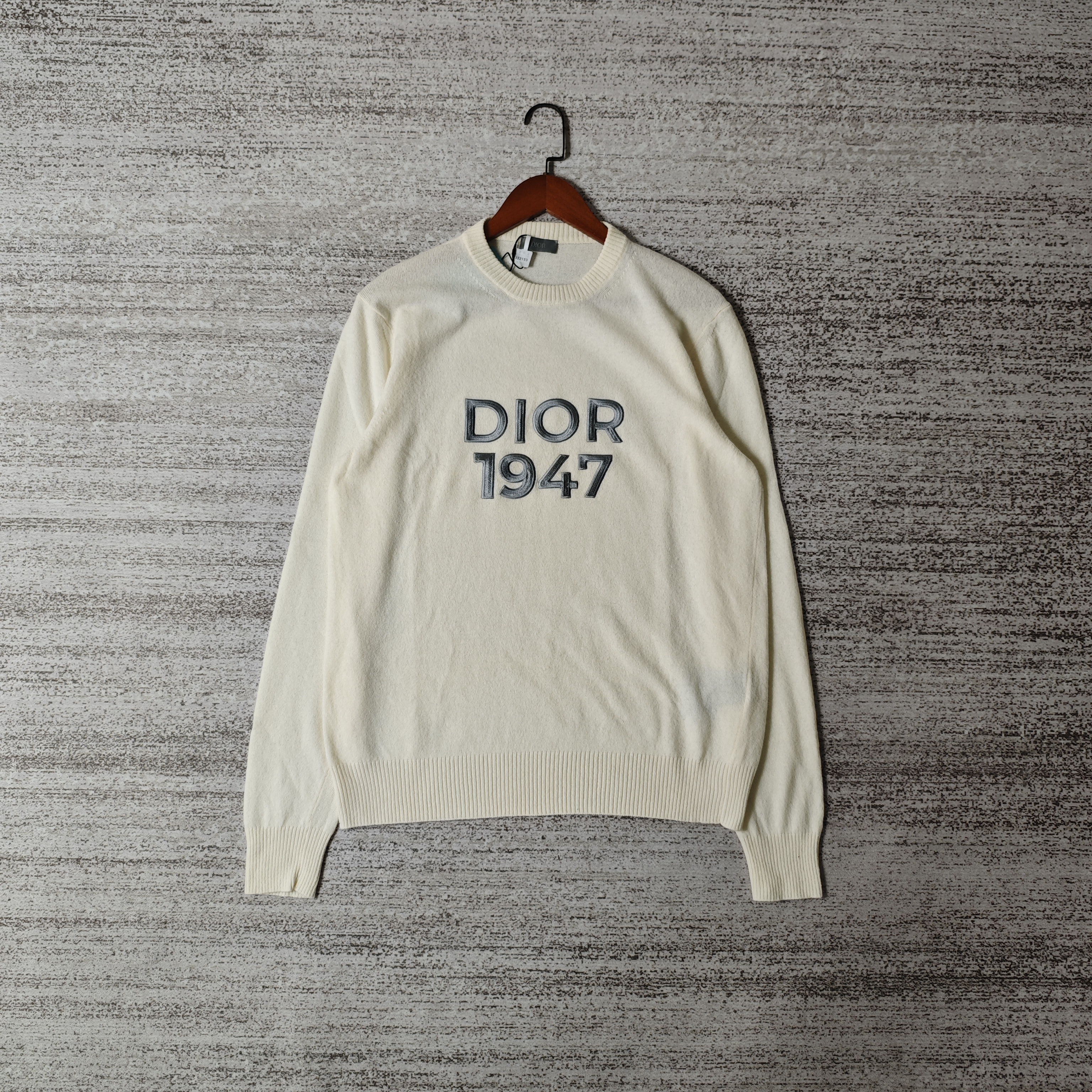 99新 DIOR/迪奥 SS24字母Logo印花圆领长袖针织衫/M码/8194