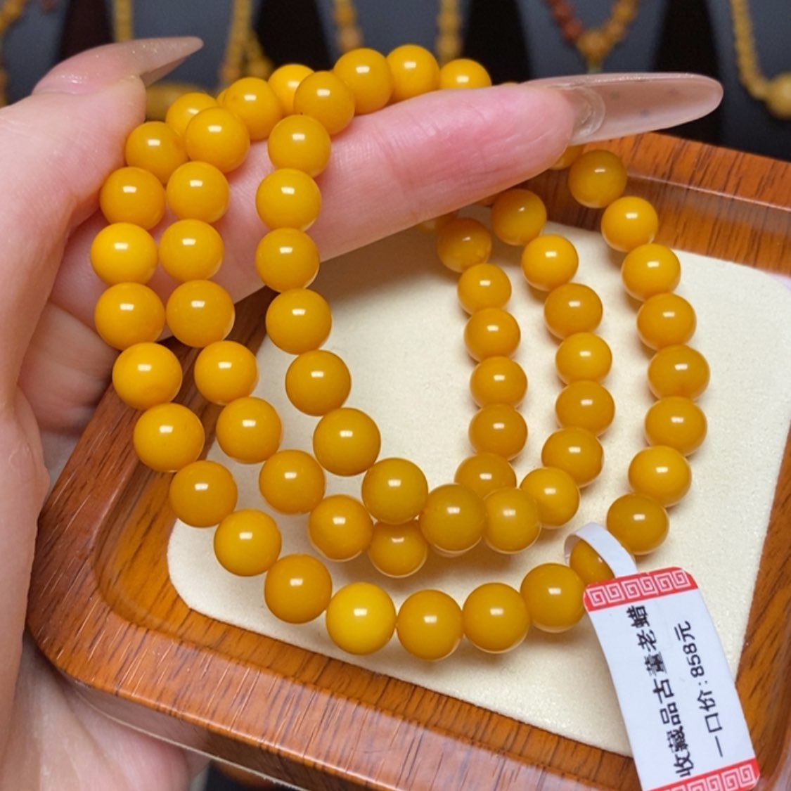 【闪购商品】蜜蜡手链未镶嵌手串