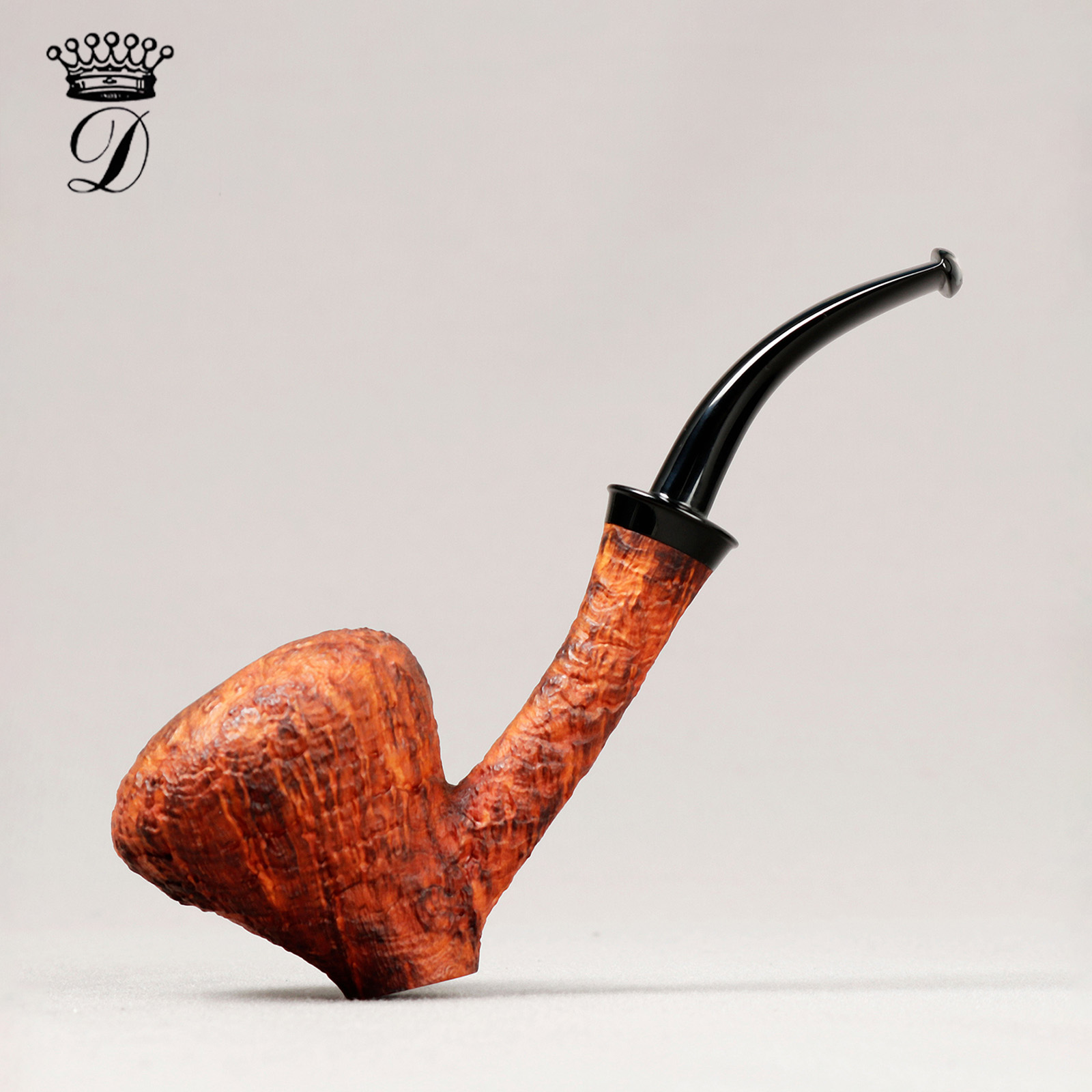 意大利杜卡 DUCA 棕色喷砂自由式橡果桌斗 3mm 手工石楠木烟斗