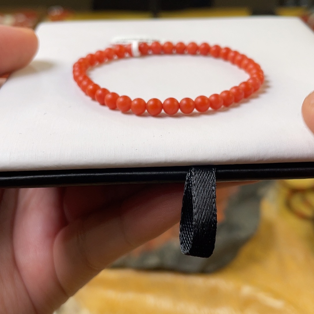 南红玛瑙未镶嵌手链4mm+