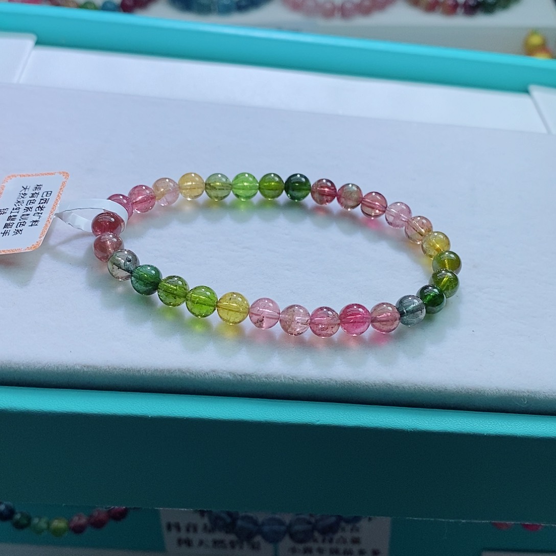 碧玺手链未镶嵌6mm左右