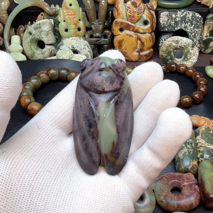 未镶嵌岫岩河磨玉（透闪石质玉）车挂平***好