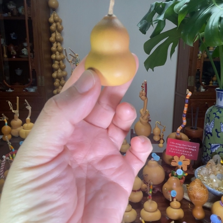 青***玉葫芦镶口手工制作