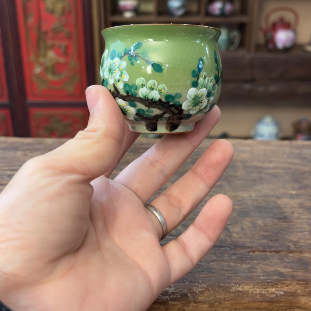 柴烧手工手绘陶瓷