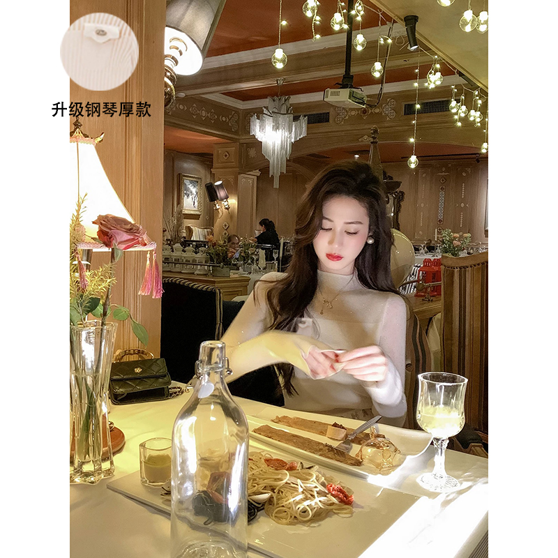 【钢琴黑色】3852超柔软高品质中领钢琴上衣