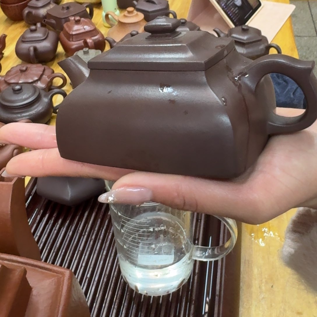 紫砂茶壶紫砂壶四方半月180cc