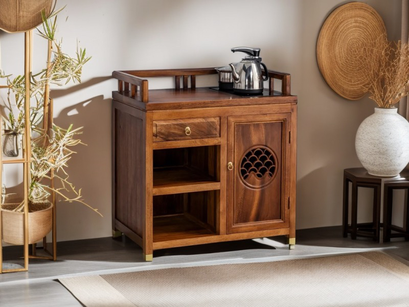 胡桃木雅典茶水柜
