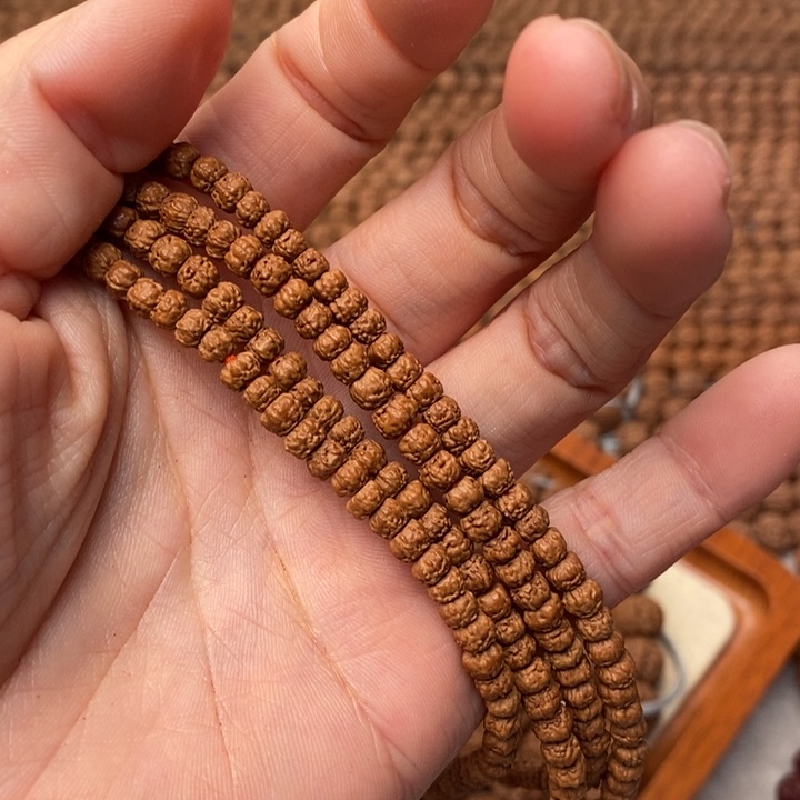 【闪购商品】金刚菩提吊坠桃*白佛手108