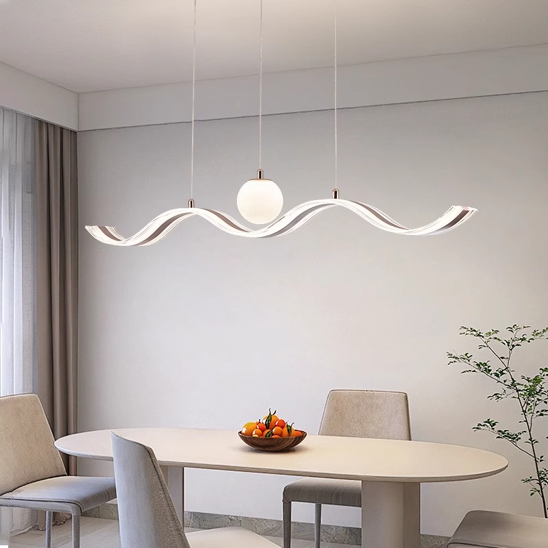 餐厅吊灯高级感2025年新款中山灯具轻奢现代简约书房茶台餐桌吧台