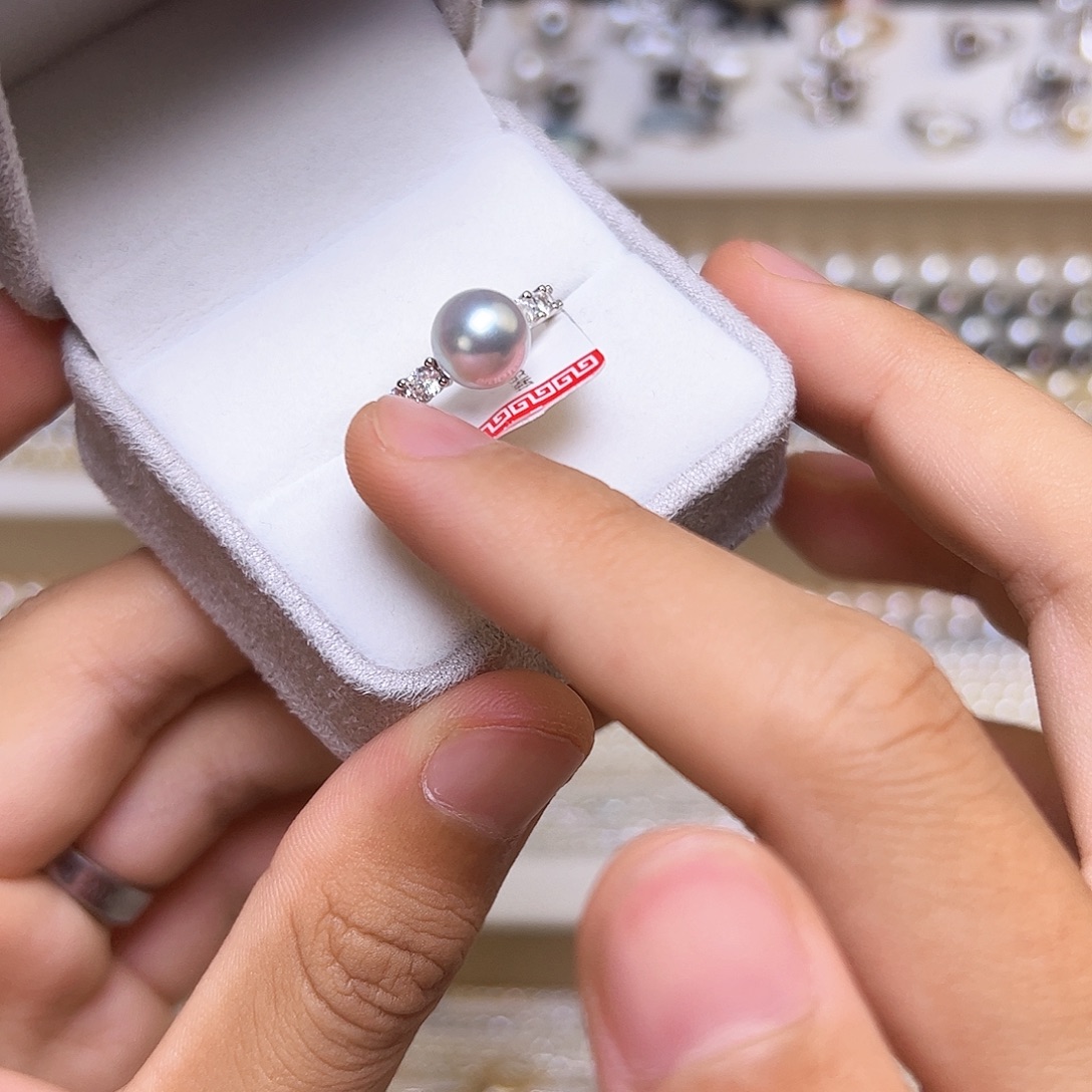 海水珍珠银S925镶嵌颈饰