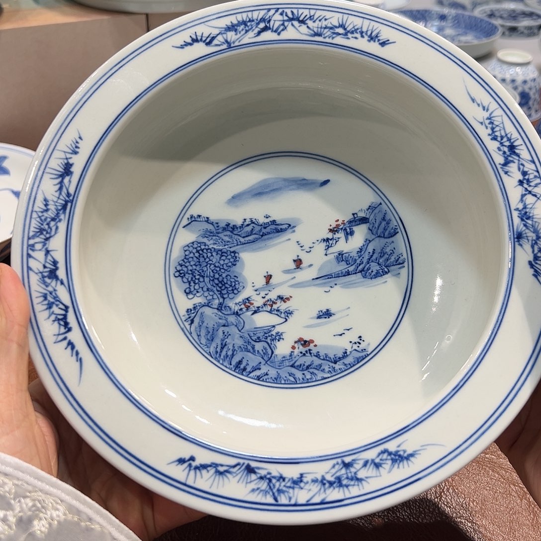 水洗望**蟹山水水洗手绘1111