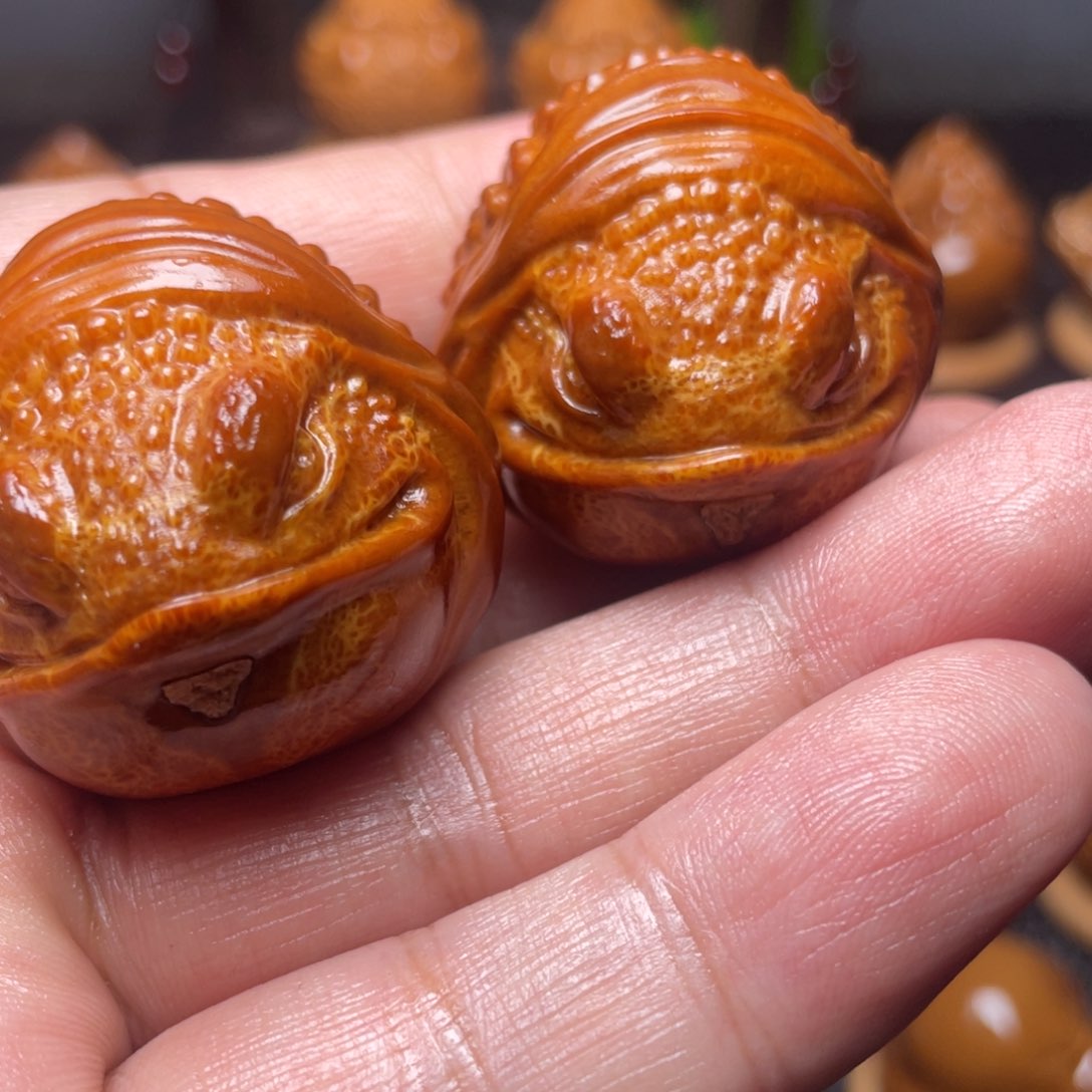 橄榄核手串/手链大嘴哇手球一对3.5左右