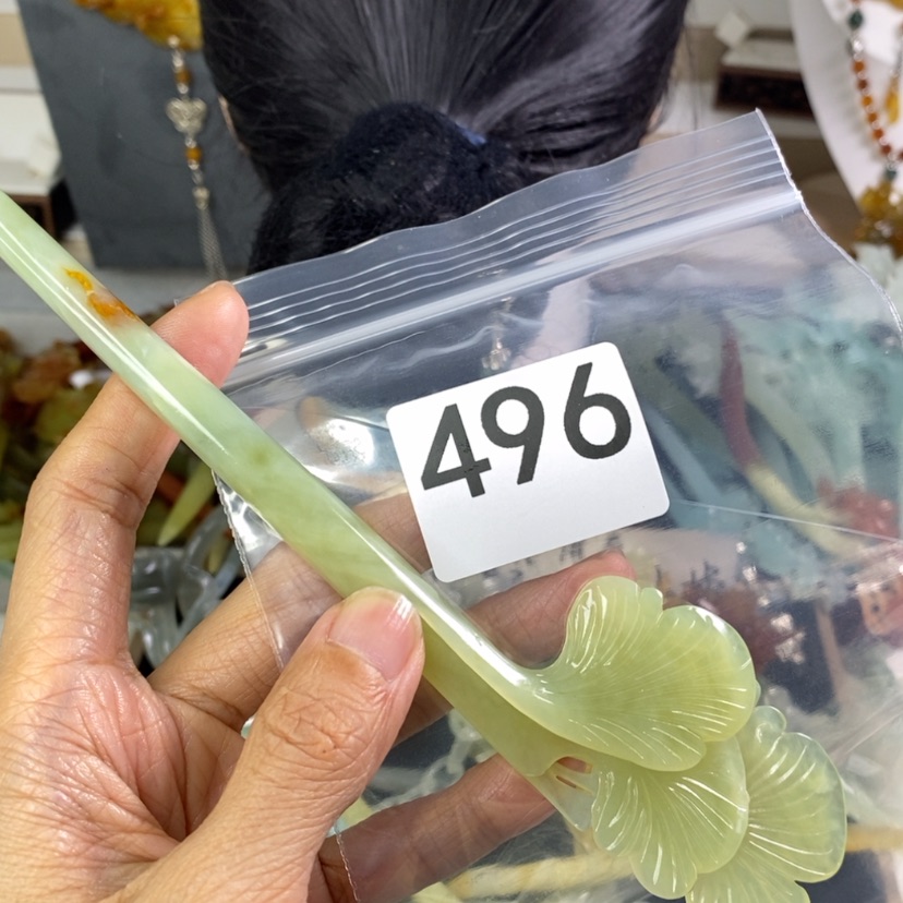 【闪购商品】岫玉发饰未镶嵌阿***念