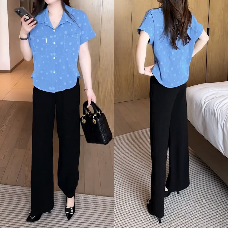 （有运费险）气质百搭休闲衬衫女夏季新款宽松显瘦减龄短袖衬衫女