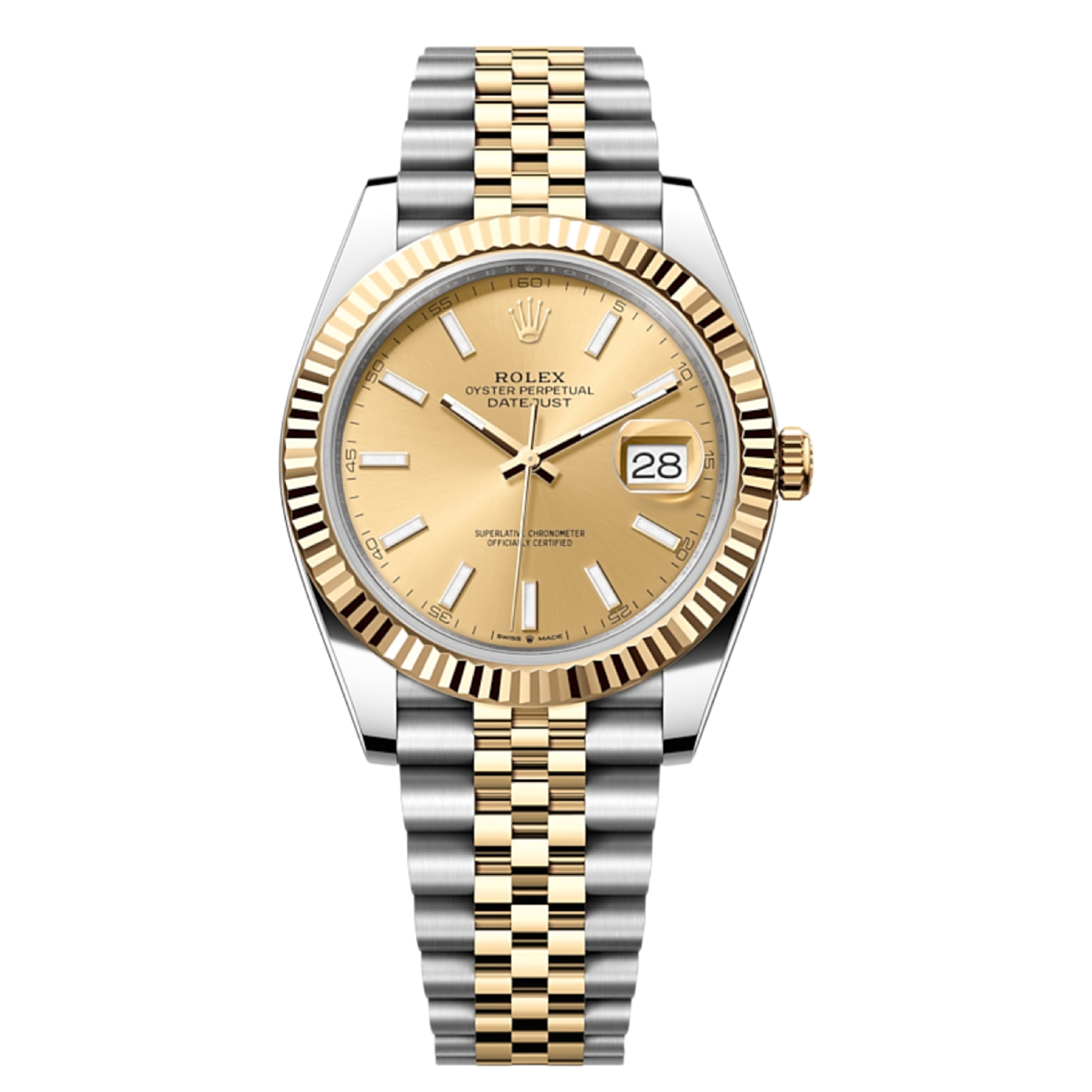 99新 Rolex/劳力士 20年全套/劳力士日志型126333金条刻