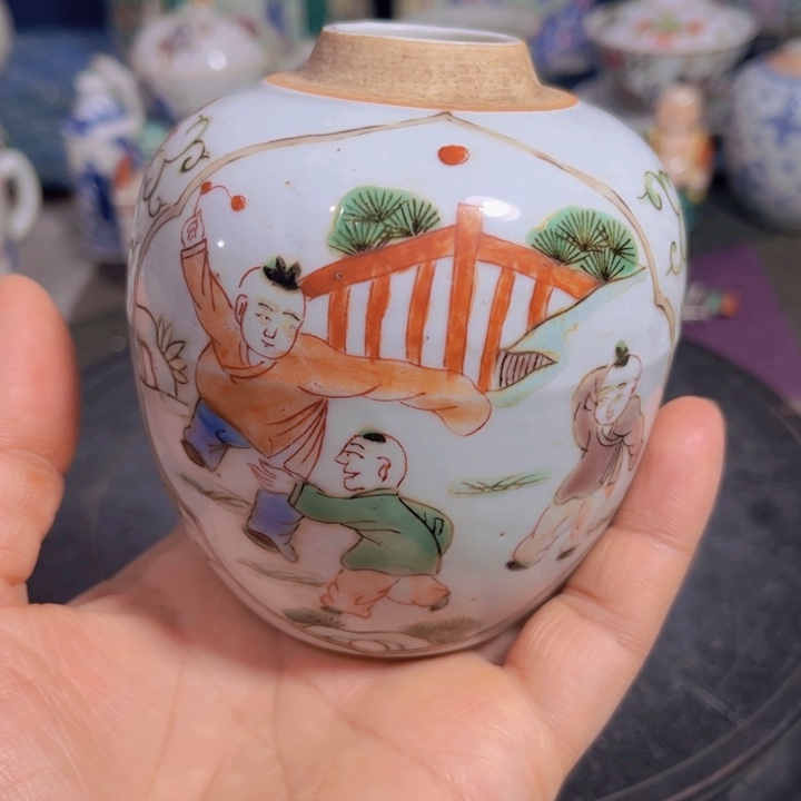 紫砂茶叶罐五彩8888888888888