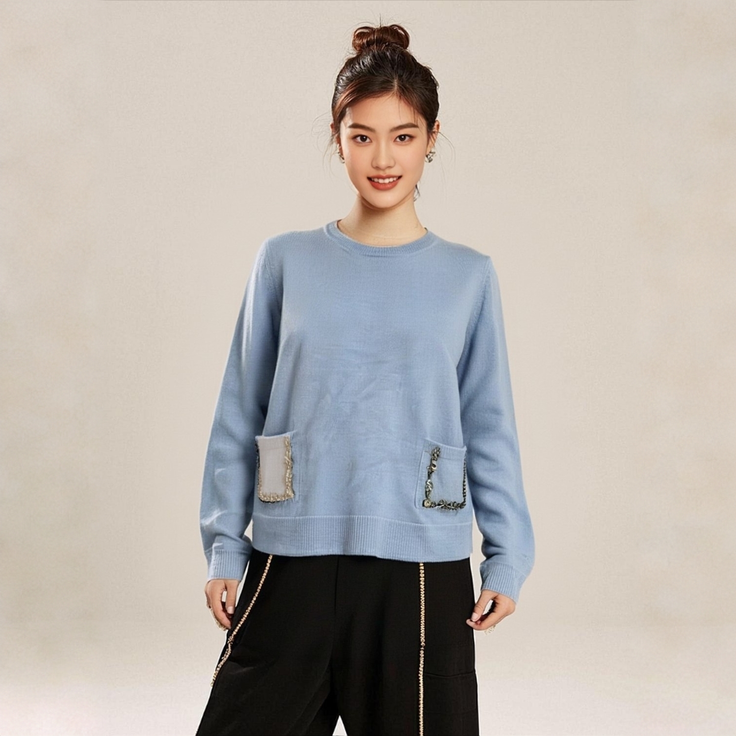 99新 MIU MIU/缪缪 双双臻选/zz00618/缪缪针织衫/38