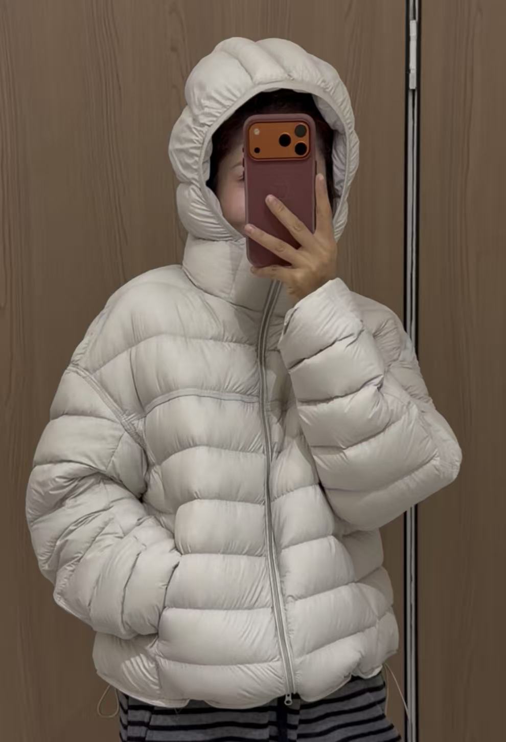 T D大头花羽绒服