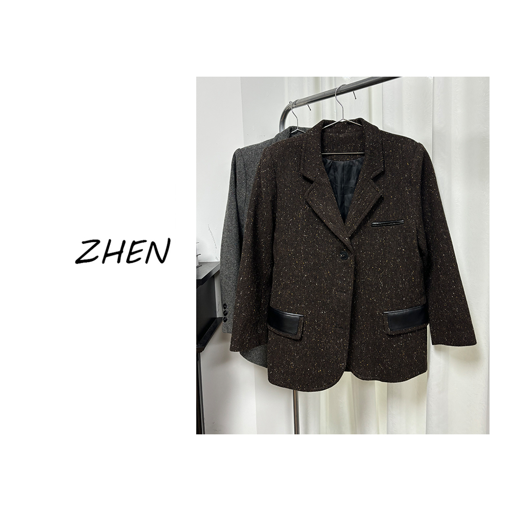 【ZHEN】K1042 2025新款西装外套职场风小众设计师款