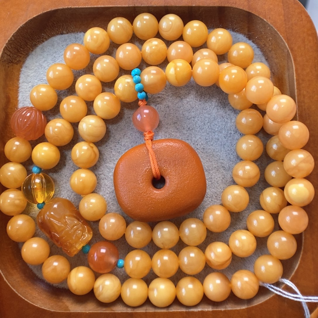 蜜蜡未镶嵌手串蜜蜡