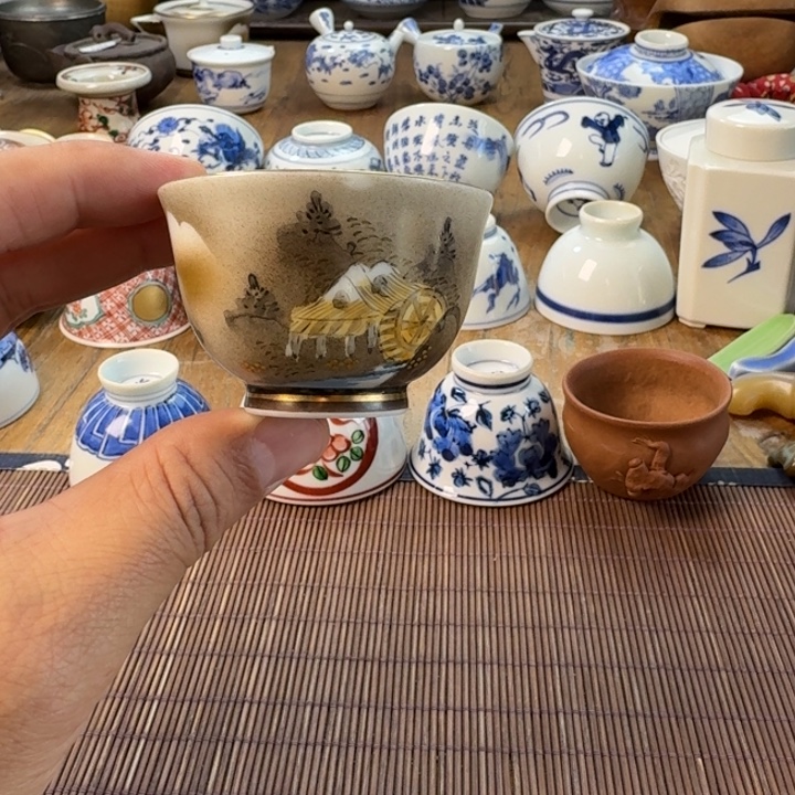 青花瓷器杯子茶具