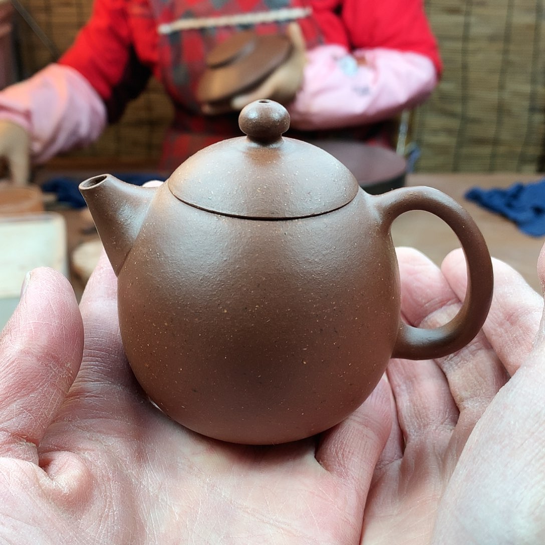 紫砂茶壶龙蛋 紫泥 150cc 周宜君