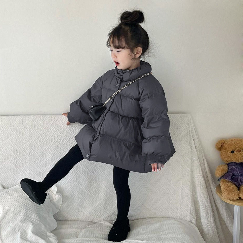 女童羽绒服蓬蓬外套2025冬季新款韩系女孩宝宝加厚保暖冬装娃娃衫