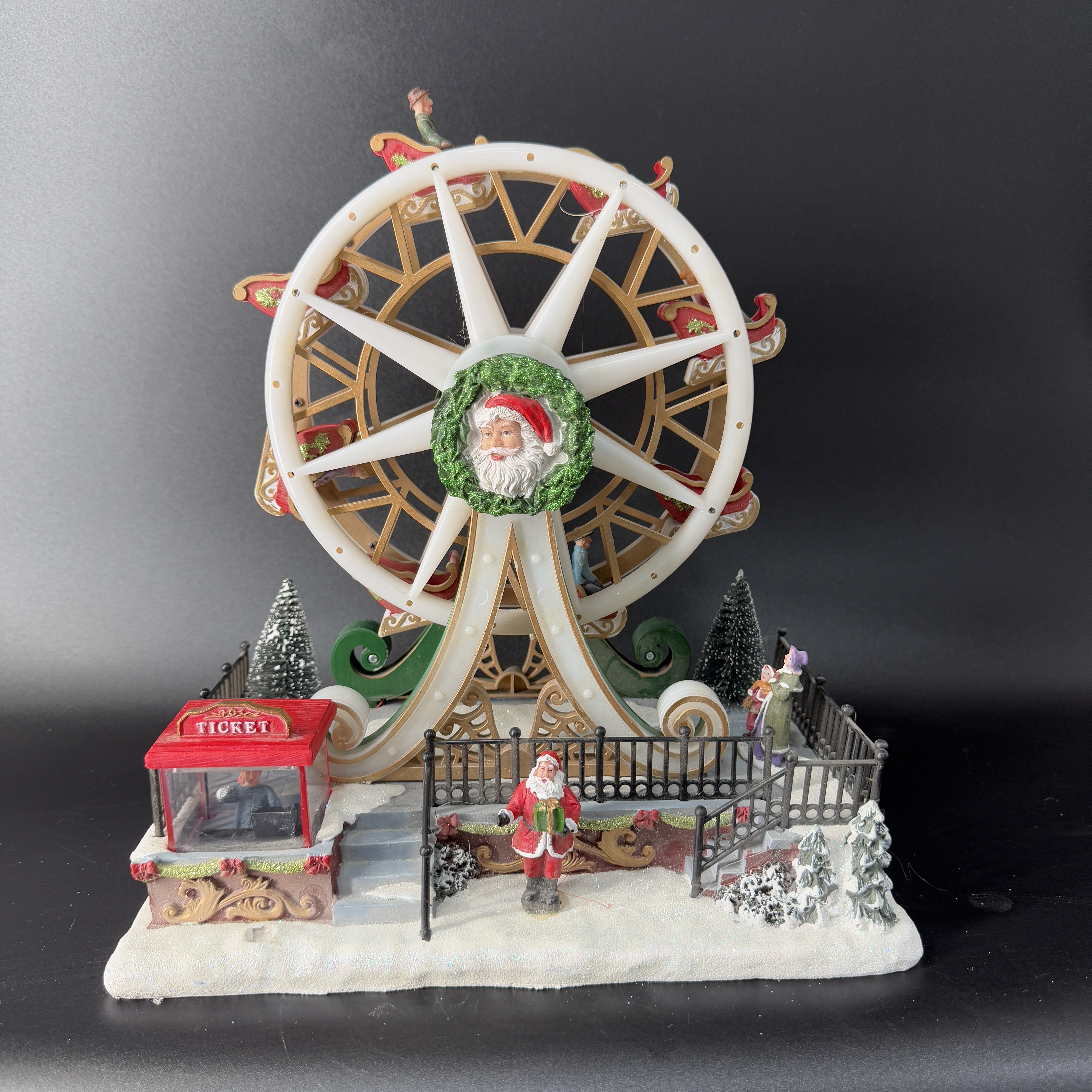 圣诞摩天轮创意树脂网红工艺品摆件手工