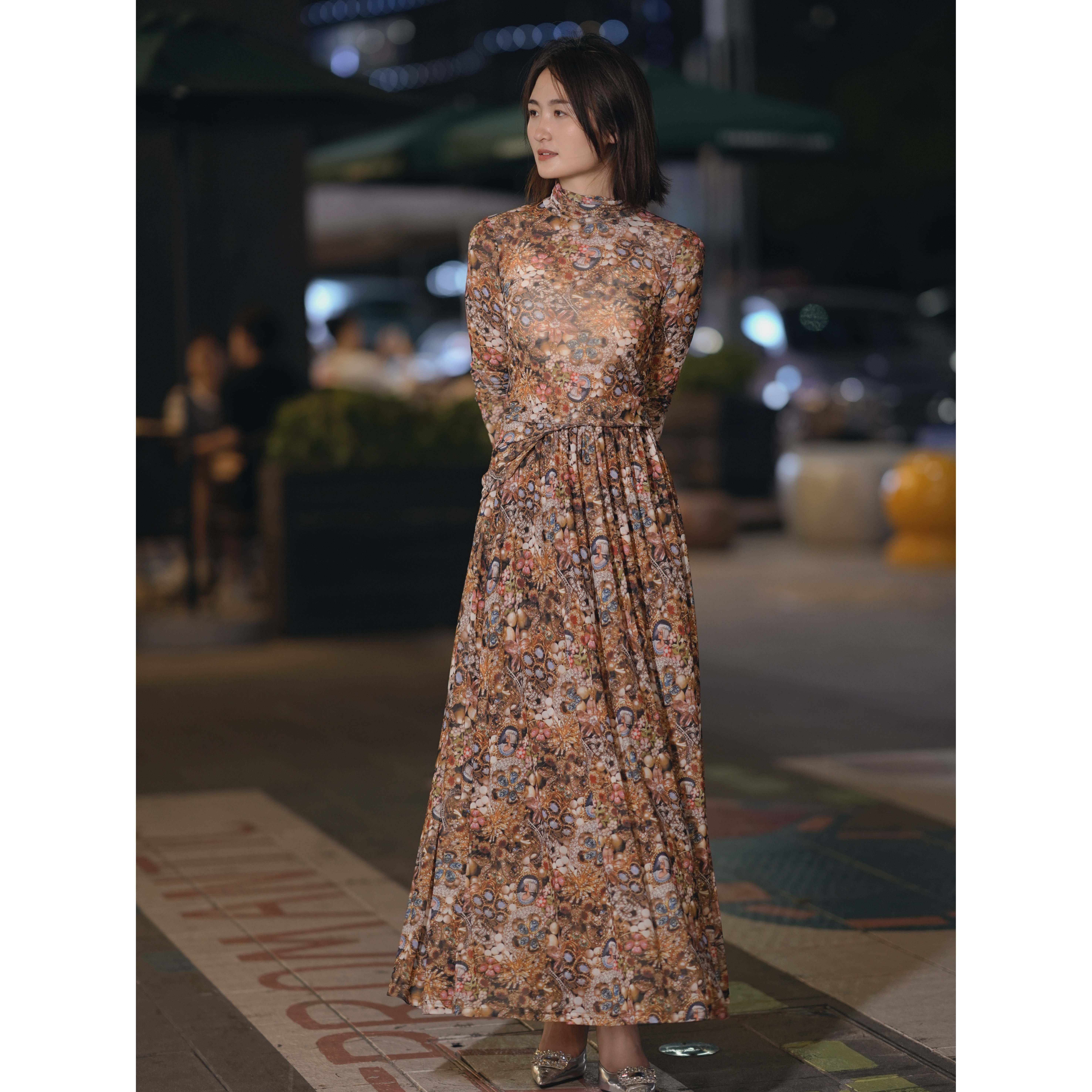 HZHJ新款原创设计师 棕色魅力 套装裙气质复古显白高级贵族722