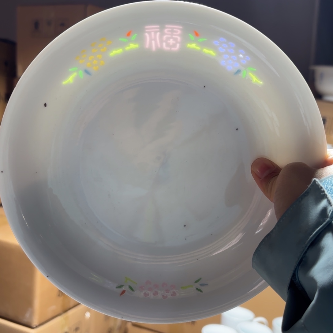 碗瓷景德镇陶瓷两只微瑕