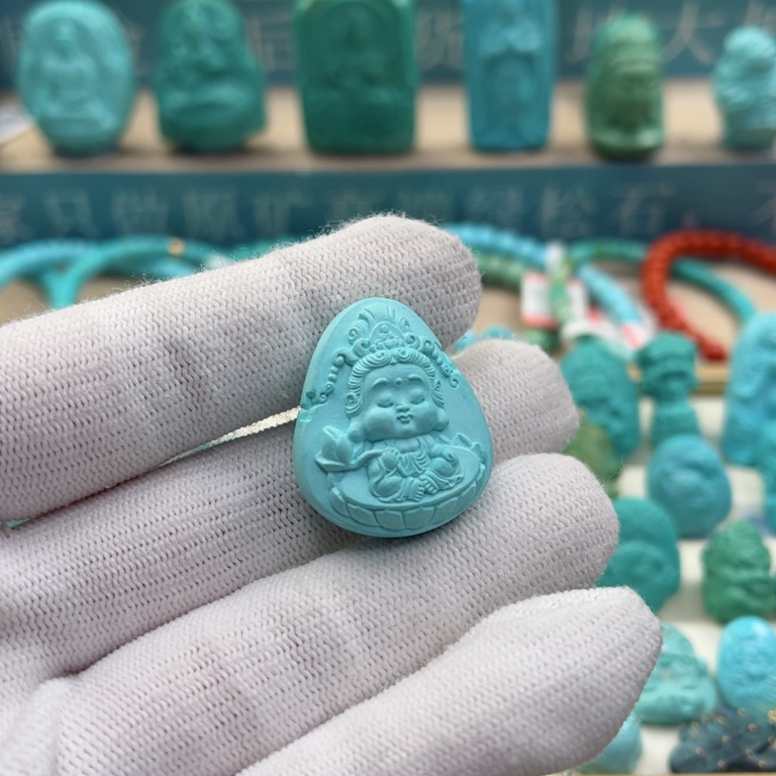 绿松石珠宝奇石未镶嵌