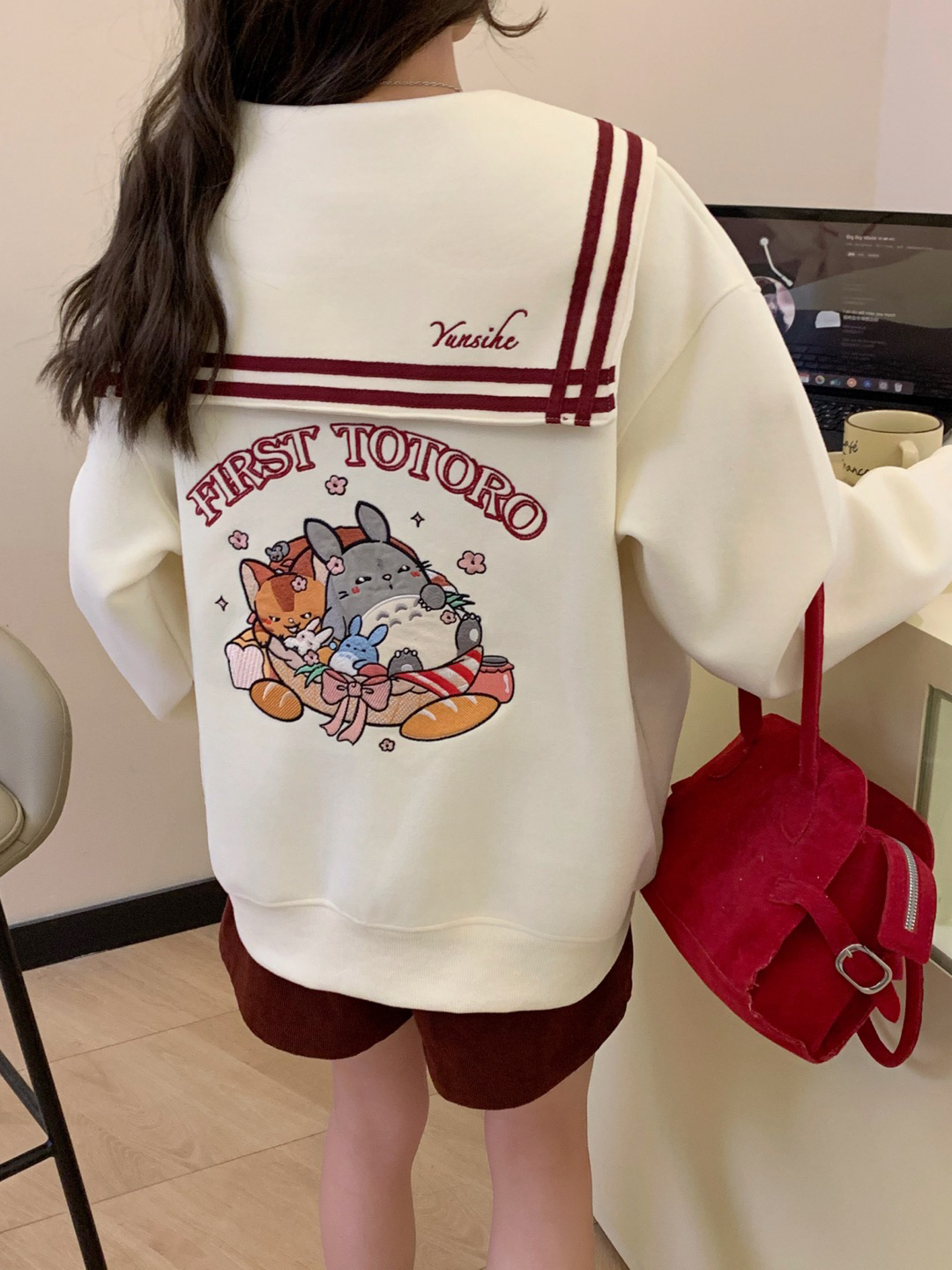 25春季新款【龙猫海军领棒球服开衫外套】休闲时尚百搭减龄大气