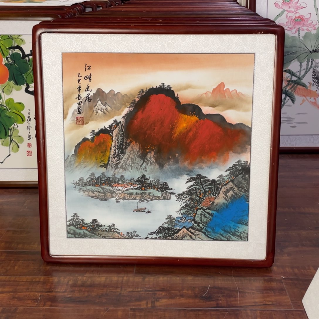 国画带框尺寸63*63厘米