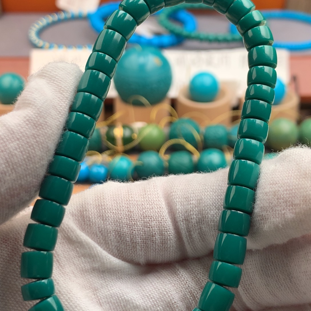 绿松石未镶嵌绿松石6.5mm